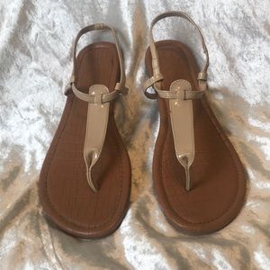 Beige faded glory sandals